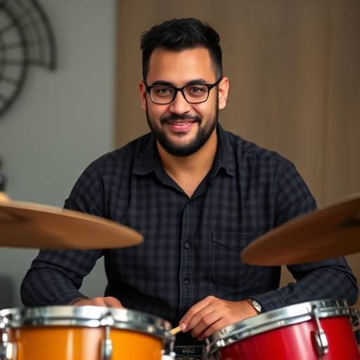 Retrato de Manuel Soto, Profesor de Bater칤a y Percusi칩n